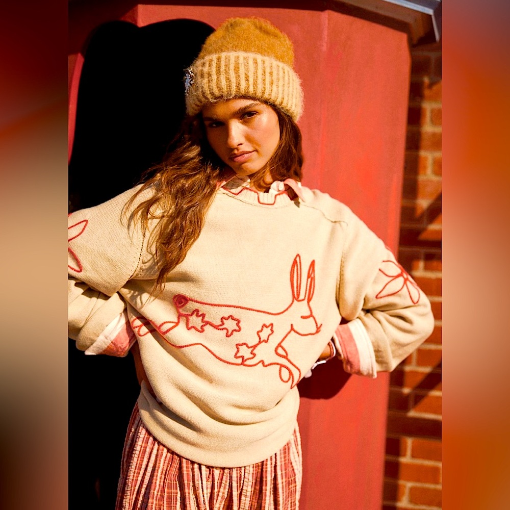 Free People We The Free Graphic Crewneck Sweater // NWT // FP - Picture 11 of 11